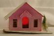 Cardboard House, vintage, shabby pink