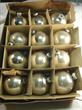 Vintage Shiny Brite silver ornaments