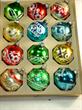 Vintage Shiny Brite Hand painted ornaments.