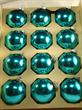 Vintage  Shiny Brite Turquoise blue glass ornaments.